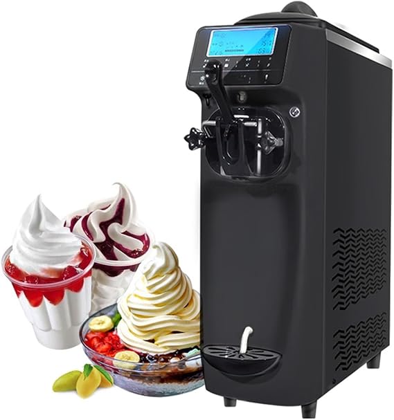 1150W Whippy Ice Cream Machine, Commercial Ice Cream Making Machine, 14-16L/H, for Summer Home Snack Shop Cafe