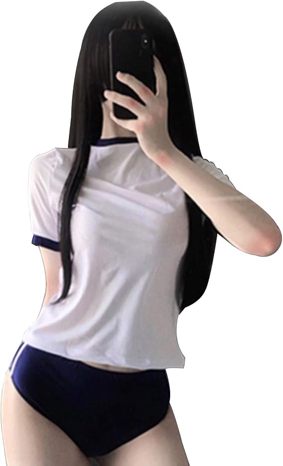 YOMORIO Anime Lingerie Japanese Uniform Cosplay Sexy Gym Clothes for Women