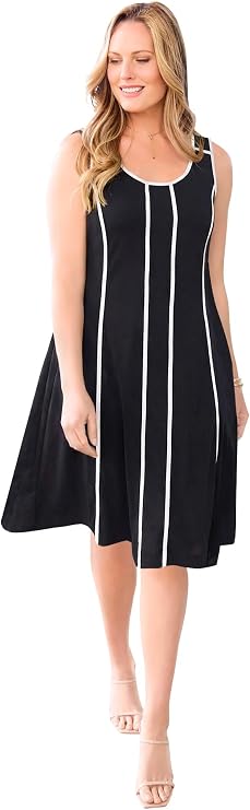Catherines Fit & Flare Sleeveless Dress
