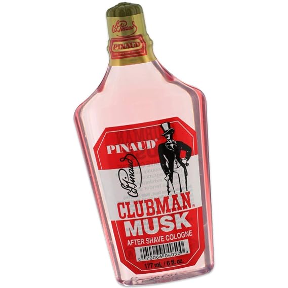Clubman Pinaud Musk After Shave Cologne Refreshing Aftershave for Men Cologne for Smooth Skin, 6 oz