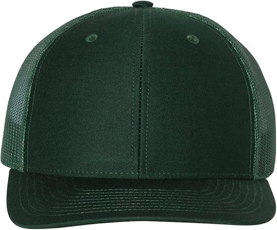 Richardson Snapback Trucker Cap Adjustable Dark Green