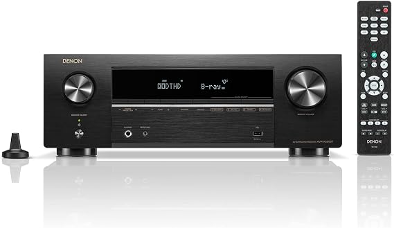 Denon AVR-X580BT 5.2ch AV Surround Receiver 8K Ultra HD, HDR10+, eARC Compatible/Black AVR-X580BTK | AVR-X580BTK
