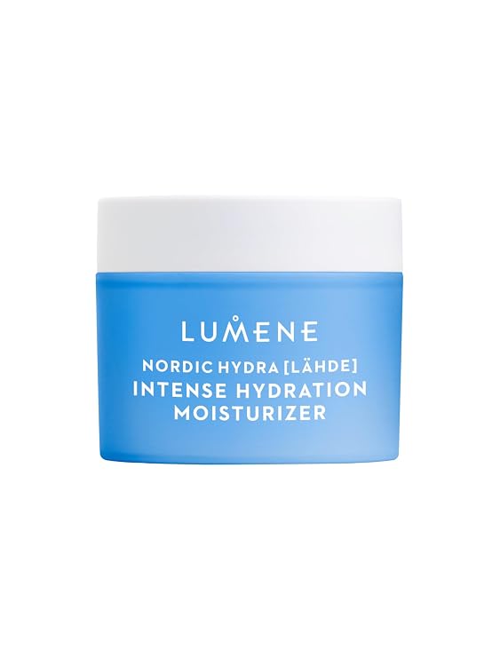 Lumene Nordic Hydra [LAHDE] Intense Hydration Moisturizer | With Triple Hyaluronic Acid to Hydrate Dry Skin | Lightweight and Non-Greasy | Plumping Face Cream for All Skin Types | Vegan | 50 ml