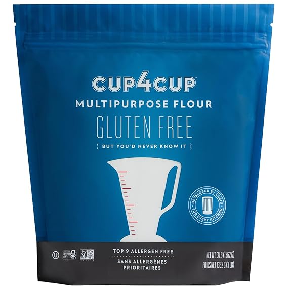 Cup4Cup Multipurpose Flour, 3 Pounds, Certified Gluten Free, Dairy Free Flour, 1:1 All Purpose Flour Substitution, Non-GMO, Kosher, Made in the USA