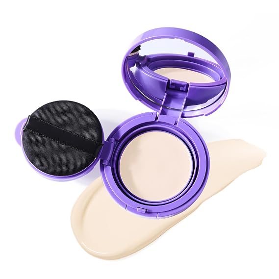 Balm Foundation for Mature Skin, Hydrating Coverage Foundation Balm Buildable Medium Coverage, Blurs Fine Lines & Smooths Texture, Smooths Texture (Natural White, 1)