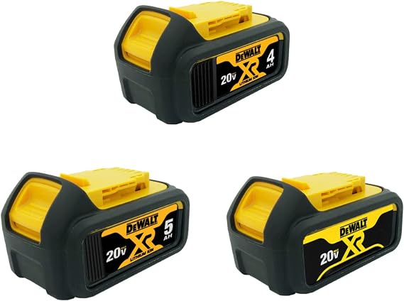 yadoker Silicone Protect case for Dewalt 20V 4.0,5.0 Battery 3PCS