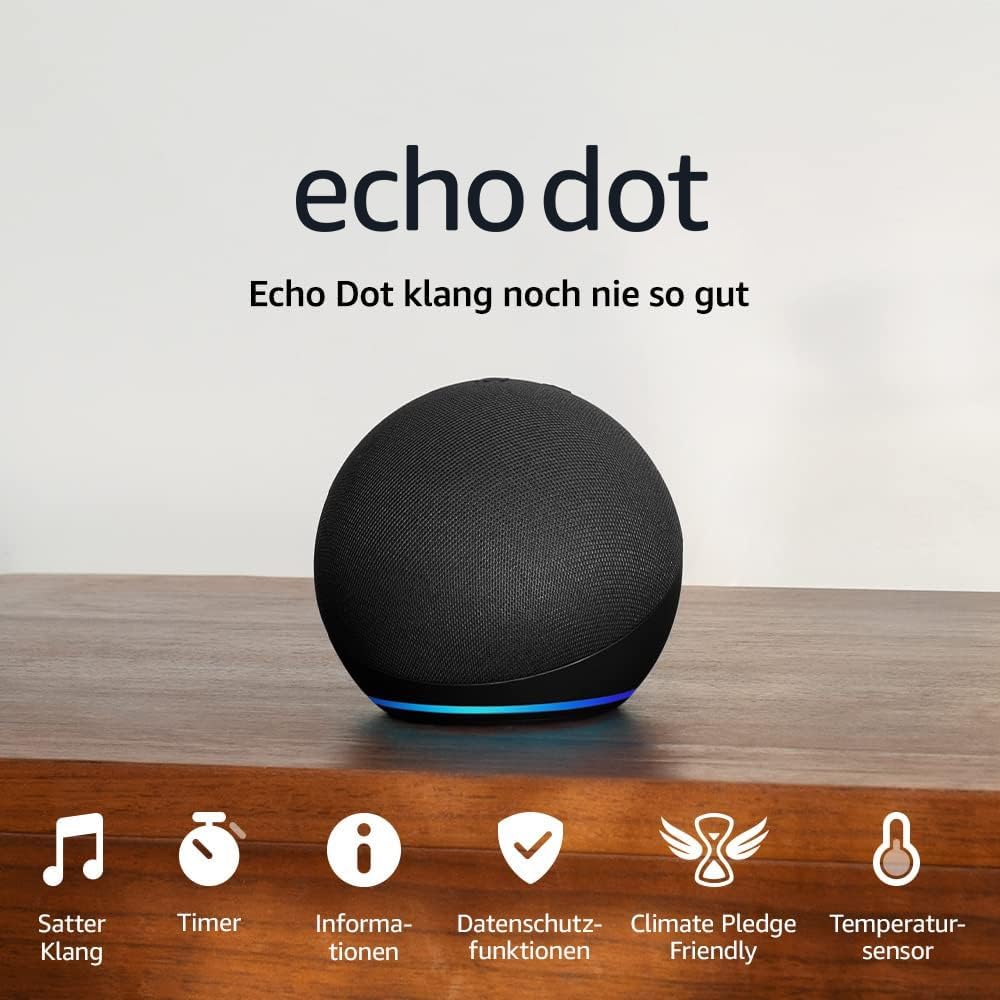 Echo Dot Newest gen smart speaker with Alexa Charcoal