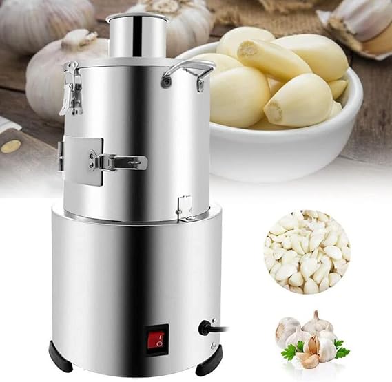 Electric Garlic Peeler Machine 30kg/H 200w Peeling Stainless Steel Commercial Whole Garlic Peeling Machine Electric Garlic Separator for Home Grain Separator Restaurant