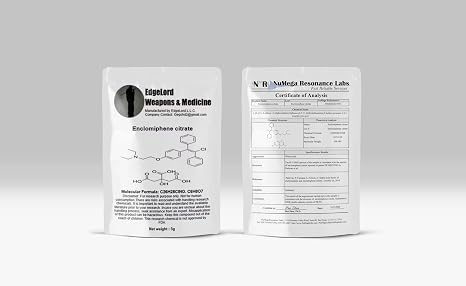EdgeLord Enclomiphene Citrate Research Chemical, 5g Pack, for Laboratory Analysis