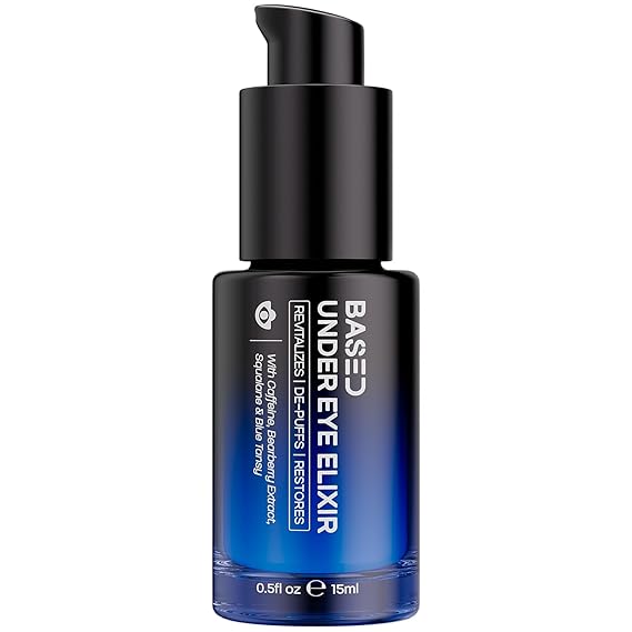 BASED Under Eye Elixir, Hydrating & Refreshing Formula, Simple. Effective. Based. 0.5 fl oz, Pack of 1