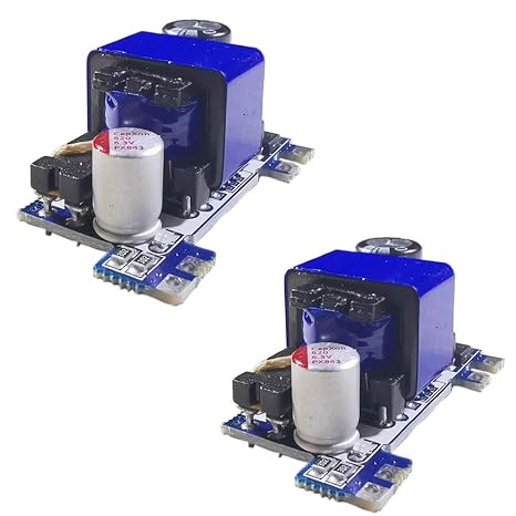Delinx 2Pcs AC DC Converter Module Universal 110V 120V 220V 230V to DC 5V 12V Isolated Switching Power Supply Board (DC 5V 2A Version)