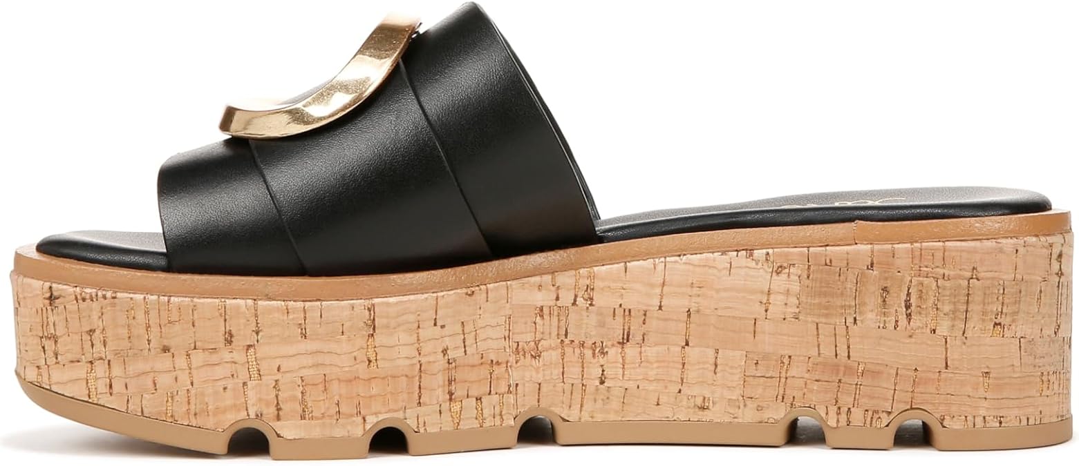 Franco Sarto Hoda Cork Platform Slide Sandals