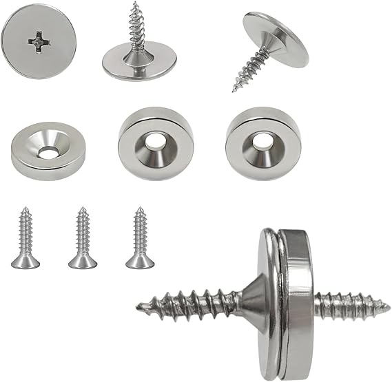 Set of 4 Magnetic Cabinet & Door Latch Catch Closures Cabinet Hardware Fittings