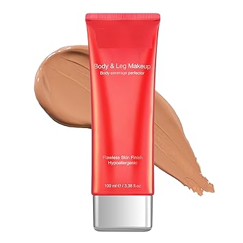 Body Coverage Perfector - Tattoo Cover Up Makeup,Body Foundation,Waterproof No Transfer Leg &amp; Body Makeup DEEP