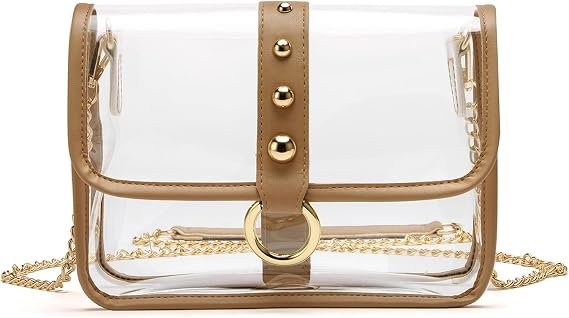 Clear Bag Stadium Approved, Clear Purse for Women, Crossbody Bag for Sport Event, Concert