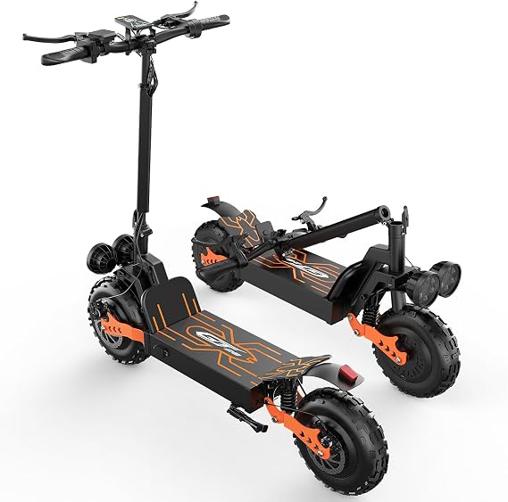 Electric Scooter Adult,3000W Dual Motor,35 MPH & 70 Miles Range,Self-Sealing Off Road Foldable Commuter E-Scooter with 48V 30Ah Battery,Dual Suspension,11" All-Terrain Tires, NFC Unlock