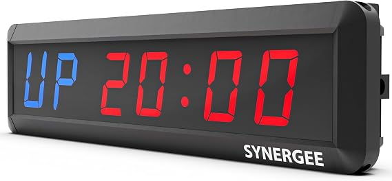 Synergee 16.5" Interval Timer Programmable Wall Mounted Clock