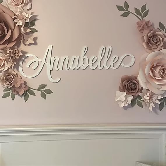 Ter Personalized Name Signs for Kids Room Space Theme - Custom Baby Name Sign Bedroom Door-Naming Ceremony Name Reveal Board. - Wall Art for Girl or Boy Room (40 cm Width)