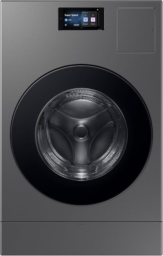 Samsung 5.3 cu ft. Bespoke AI Laundry Vented ComboTM All-in-One Ultra Capacity Washer and Electric Dryer with AI Home, Dark Steel, WD90F53AVSUS
