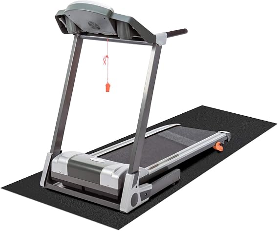 Treadmills Mat for Health & Fitness Exercise Equipment - Anti-Fatigue Elliptical, Bike, Jump Rope Mat, 6mm Thick, Used On Hard Floors and Carpet Protection 36"x60"