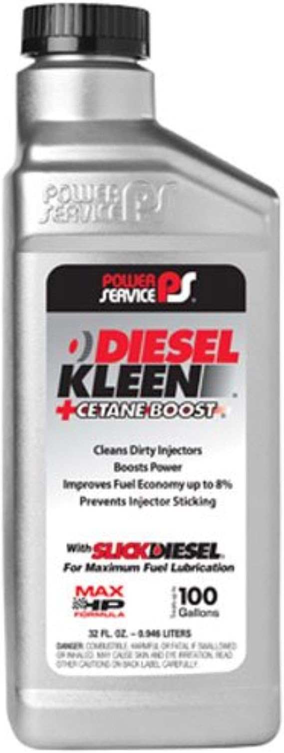 Power Service 32 Ounce 3025 + Cetane Boost Diesel Kleen Fuel Additive-32 oz