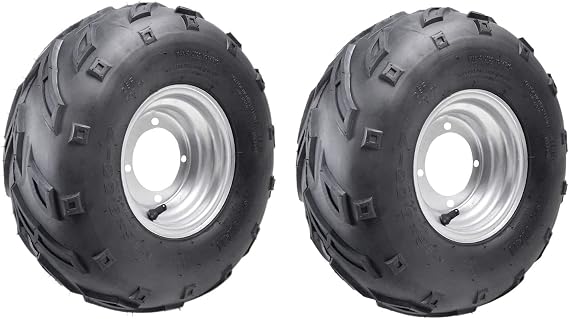 16x8-7 inch Front Wheel Rim Knobby Tyre & Tube ATV Quad Bike Buggy Ride on Mowers