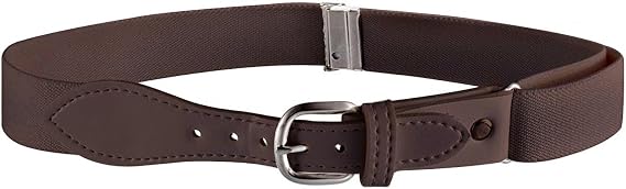 Buyless Fashion Kids and Toddler Adjustable Elastic Stretch Belt with Leather Closure