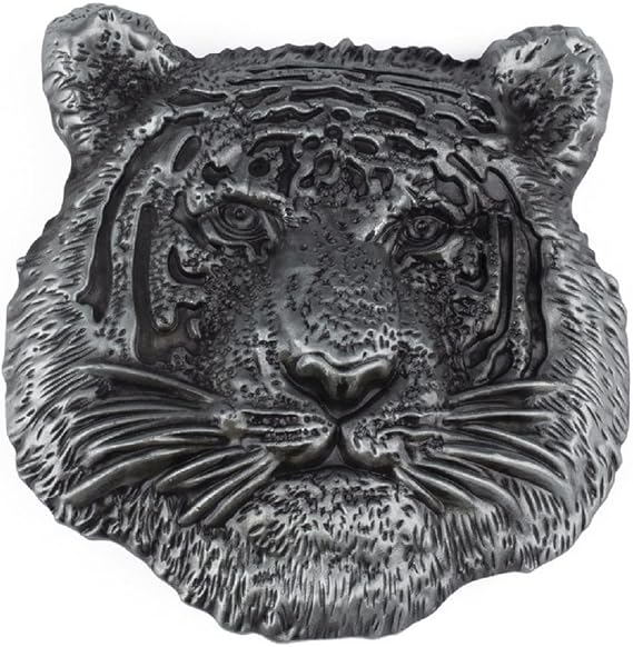 Tiger Belt Buckle for Men, Norse Viking Tiger Head Belt Buckle, Punk Tiger Animal Belt Buckle, Western Cowboy Belt Buckle, Best Man Belt Buckle, Silver Wedding Belt Buckle