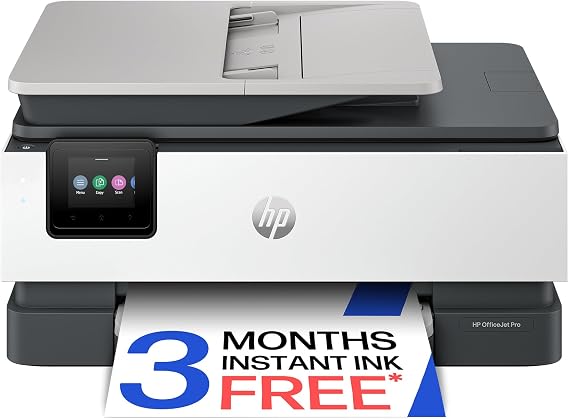 HP OfficeJet Pro 8122e All-in-One Printer | Colour | Printer for Home | Print, Scan, Copy | Automatic document feeder|