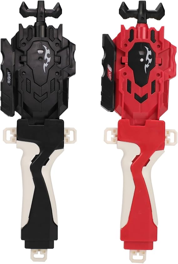 2 Pack Burst Launcher with Grip, Battling Tops, not compatible with the X series - Spinning Launchers for Battle Spinner Gyro, L/R Spin DB Layer Compatible with Burst Gyros (Burst Launcher+Grip)