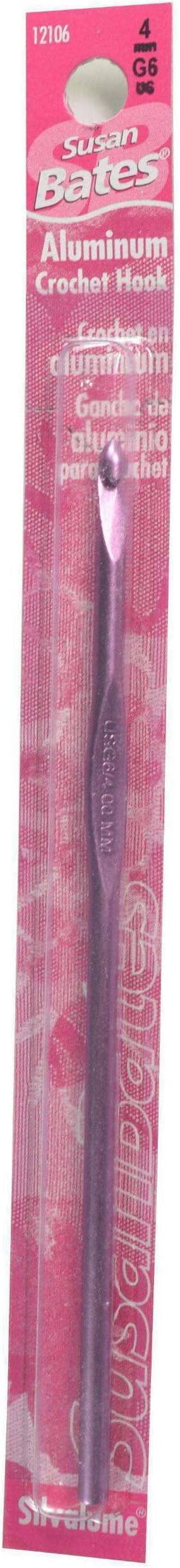Susan Bates Silvalume Crochet Hook Size G