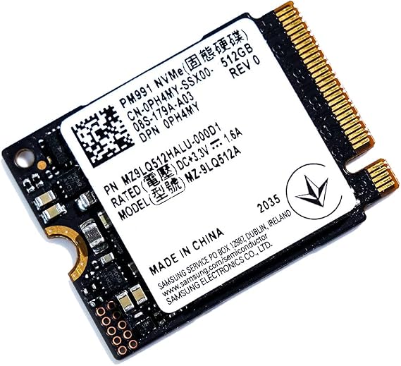 Mavark New Samsung OEM PM991a 512GB M.2 2230 30mm NVMe PCIe SSD Gen3 x4 TLC MZ9LQ512HALU-000D1 for Xbox Surface Pro Steam Deck Dell HP Lenovo Laptop (512GB NVME SSD)