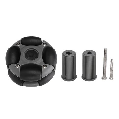 Directional Wheel, 48mm Robot Wheel, Double Row 360 Degree Wheels, Nylon TPR Roller, for Robotic Toy Parts, Competition 14108, Load 2kg