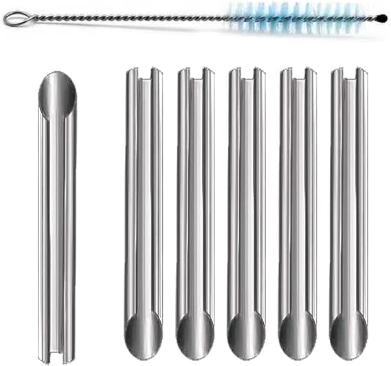 Headphone Plug Extraction Tool - Customized Metal Tube Grip Stick Puller, Tip Removal Tool With Hole Cleaning Brush