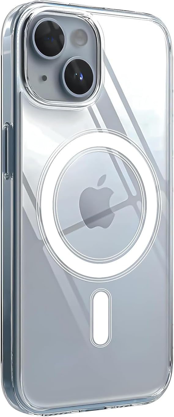 Transparent Case Compatible with Magsafe for Minesk iphone 11 Crystal Clear Material Polycarbonate Back Part and Silicone Edges Wireless Wireless Charging Assisted Case Cover (11)