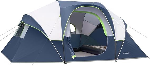 HIKERGARDEN 10 Person Tents for Camping Family Outdoor Dome Tent