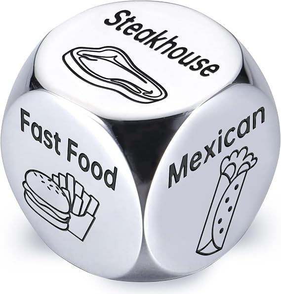 Stocking Stuffers for Adults Men Women White Elephant Gifts for Couples Funny Date Night Food Dice Anniversary Valentine's Day Birthday Gifts for Men Women Him Her