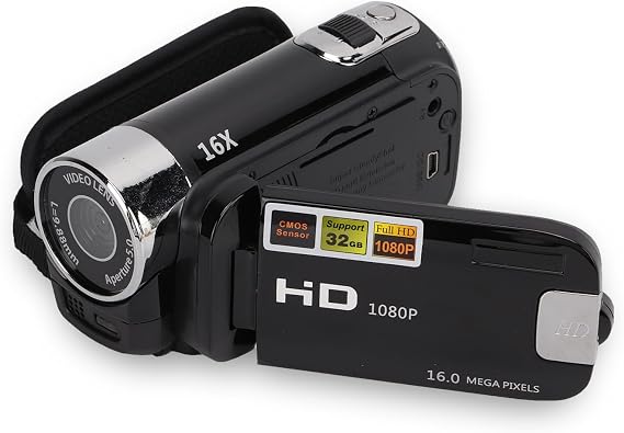 1080P FHD Vlogging Camcorder with 16X Zoom and 2.7" LCD Screen, Kids Video Camera Recorder for , 16MP Photo Resolution