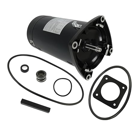 USQ1102 Square Flange Pool Motor, 1 HP Pool Pump Motor Replacement for A. O. Smith, 48Y Frame. 3450 RPM