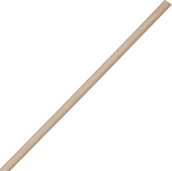 Wooden Dowel Rod, 1/8 Inch x 12 Inch Wood Dowels, Pack of 100 Wooden Dowels for Crafts, Unfinished Hardwood Wooden Dowels Rods, Strong Wood Rod Dowels for Crafting and DIYers