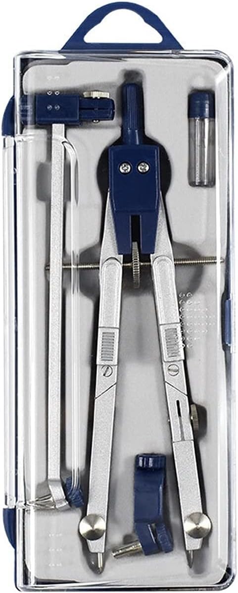 GLigeT Drafting Compasses Multifunctional Compasses Drawing Tools - Compasses High Precision Professional Metal Compass Drawing Set 1PCS with Pencil-Lead Geometry Compass