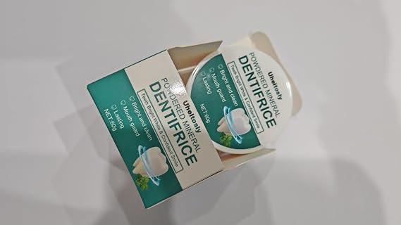 Natural Teeth Whitening Powder Dentifrice for Daily Oral Care, Freshens Breath and Gently Cleans, Suitable for Adults and Teens,