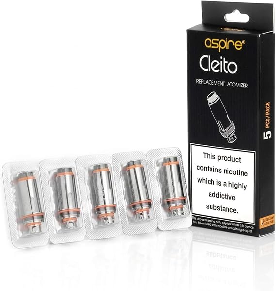 Aspire Cleito Coils 0.4 Ohm Replacement Coils, Pack of 5