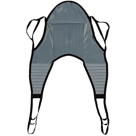 Patient Aid Padded U-Sling with Head Support - Soft Polyester Fabric - Comfy and Safe Lifting for the Elderly, Bariatric, and Non-Weight-Bearing - Extra Large, 600lb. Maximum Carrying Capacity