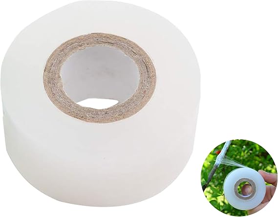 1.2inch Grafting Tape 328ft for Floral Fruit Trees Stretchable Garden Grafting Tape Plants Repair Tapes Poly Budding Tape Seedling Graft (white-1pack)