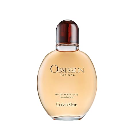 Calvin Klein Obsession for Men Eau de Toilette Ambery Men's Cologne With Notes of Bergamot, Mandarin, Lavender & Musk Long Lasting Fragrance