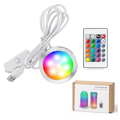 3D Printer LED Lamp Kit 001 with 24-Key Remote Control 16-Colors Changing