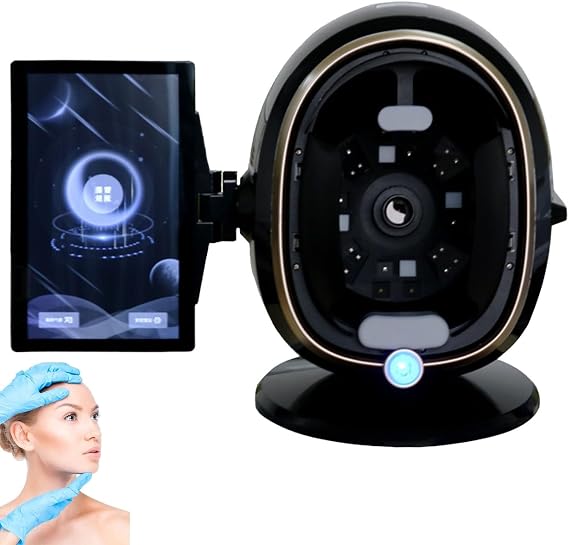 Skin Analysis Machine Professional Facials, AI Imaging 13.3/21.5-Inch, Facials Diagnostic Tool, Machine Professional, for Salons & Spa, Personalized Skin Insights(Black,13.3in)