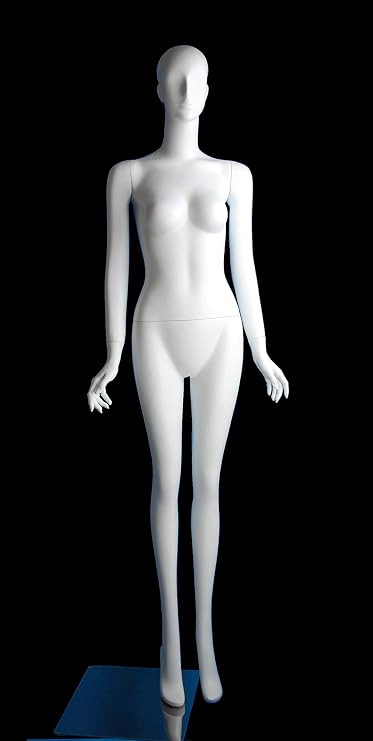 Mannequin Women's Full Body Realistic Body MD-X2WL White Glossy