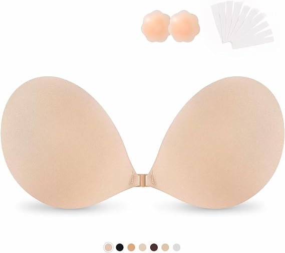 Sticky Bras Push Up Adhesive Invisible Bra Backless Strapless Bra for Women
